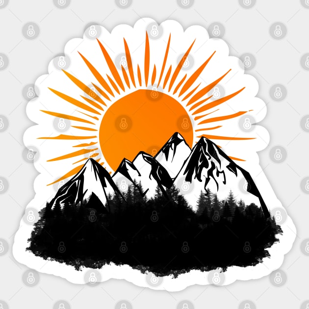 mountain day Sticker by Grapdega